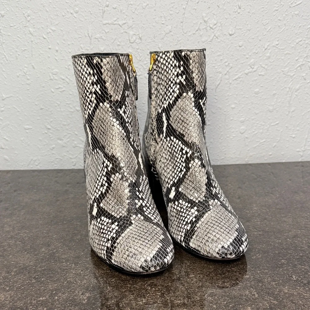 Tory Burch‎ Brooke Roccia Snake Print Leather Boots